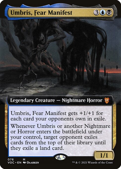 Umbris, Fear Manifest (76) [Crimson Vow Commander] [Extended Art]