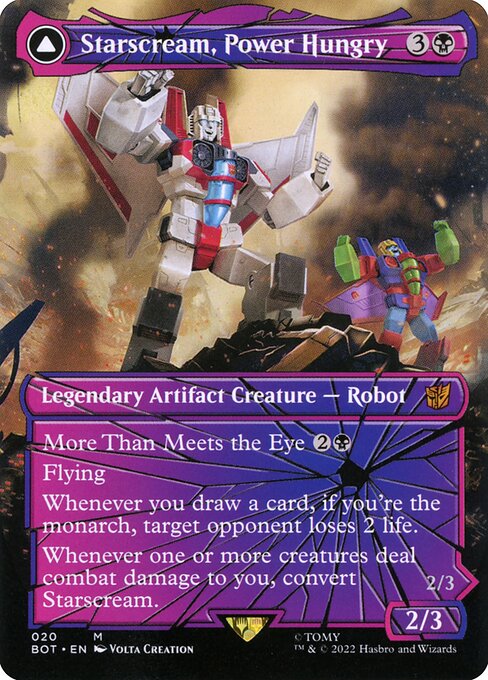 Starscream, Power Hungry // Starscream, Seeker Leader (20) [Transformers] [Borderless]