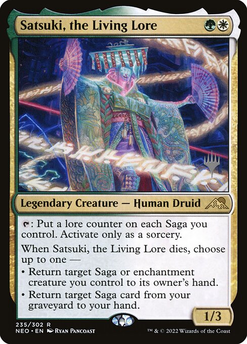 Satsuki, the Living Lore (235p) [Kamigawa: Neon Dynasty Promos]