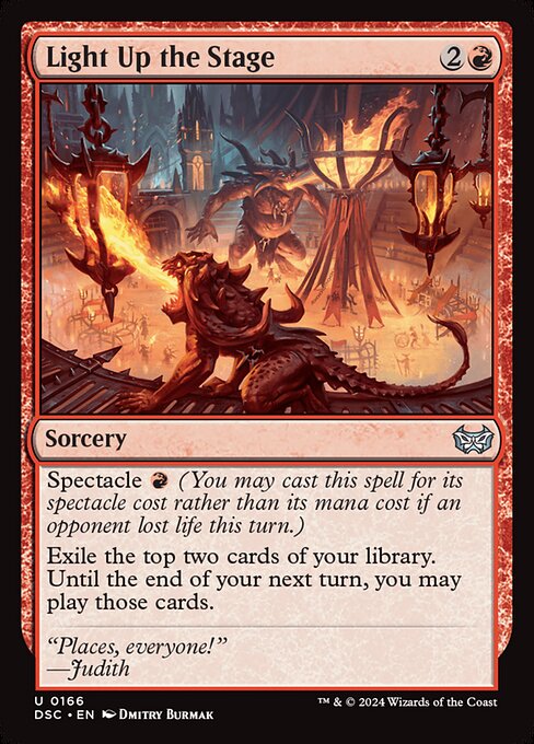 Light Up the Stage (166) [Duskmourn: House of Horror Commander]