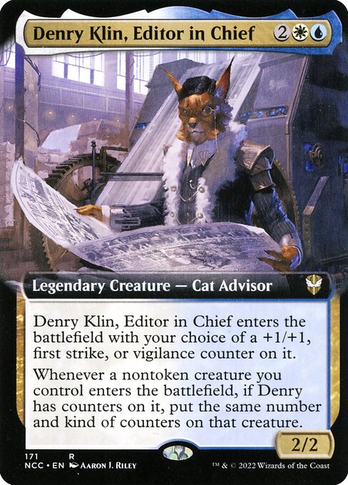 Denry Klin, Editor in Chief (171) [New Capenna Commander] [Extended Art]
