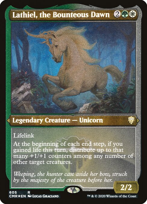 Lathiel, the Bounteous Dawn (605) [Commander Legends] [Etched]