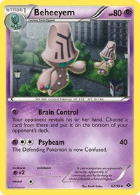 Beheeyem - 62/99 (Cosmos Holo) (062/099) [Blister Exclusives]