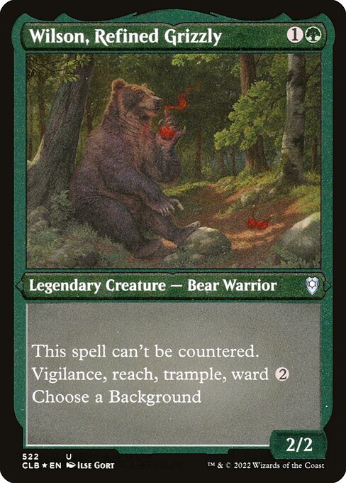Wilson, Refined Grizzly (522) [Commander Legends: Battle for Baldur's Gate]