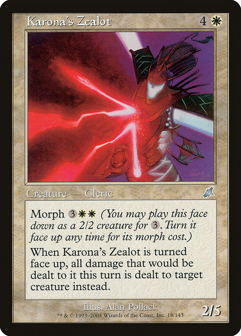 Karona's Zealot (18) [Scourge]