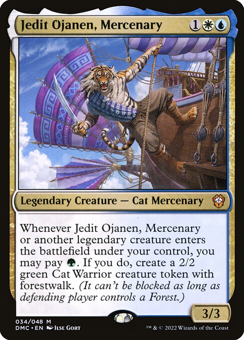 Jedit Ojanen, Mercenary (34) [Dominaria United Commander]