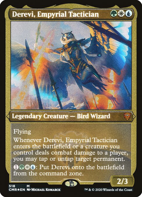 Derevi, Empyrial Tactician (518) [Commander Legends] [Etched]