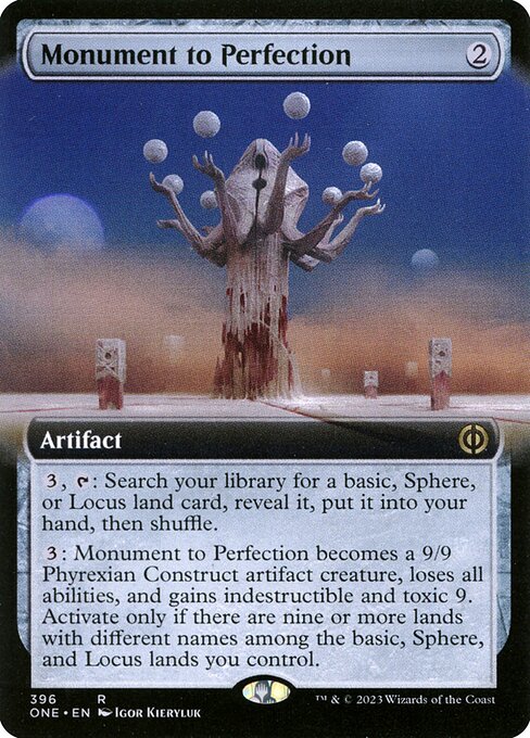 Monument to Perfection (396) [Phyrexia: All Will Be One] [Extended Art]