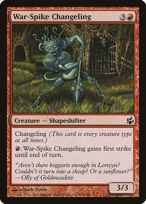 War-Spike Changeling (112) [Morningtide]