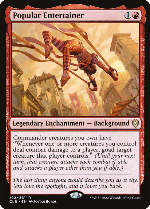 Popular Entertainer (192) [Commander Legends: Battle for Baldur's Gate]