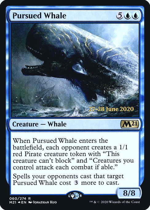 Pursued Whale (60s) [Core Set 2021 Promos]