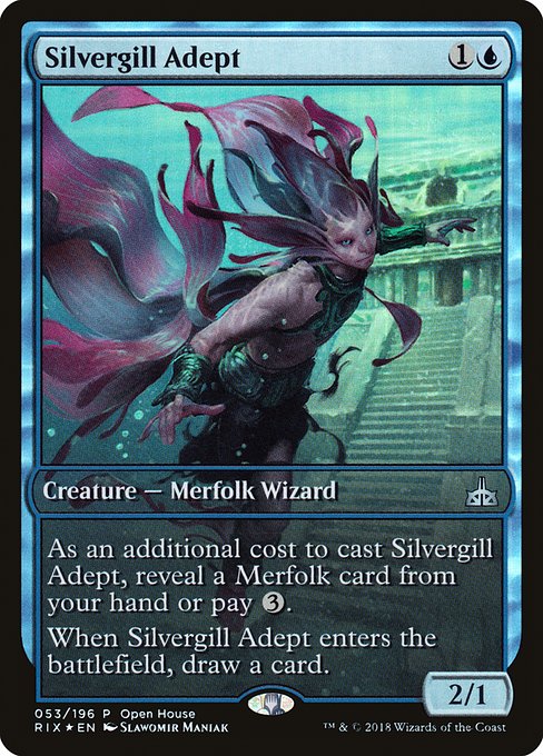 Silvergill Adept (53) [Rivals of Ixalan Promos]