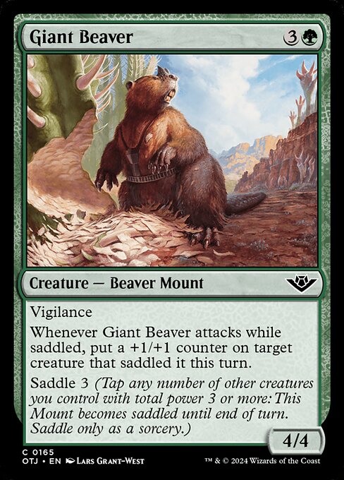 Giant Beaver (165) [Outlaws of Thunder Junction]