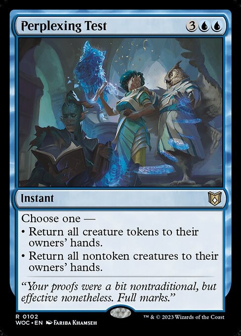 Perplexing Test (102) [Wilds of Eldraine Commander]