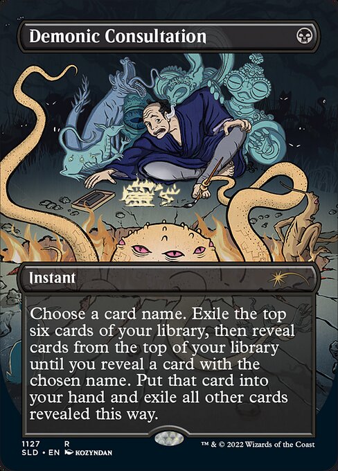 Demonic Consultation (1127) [Secret Lair Drop] [Borderless]
