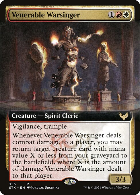 Venerable Warsinger (355) [Strixhaven: School of Mages] [Extended Art]