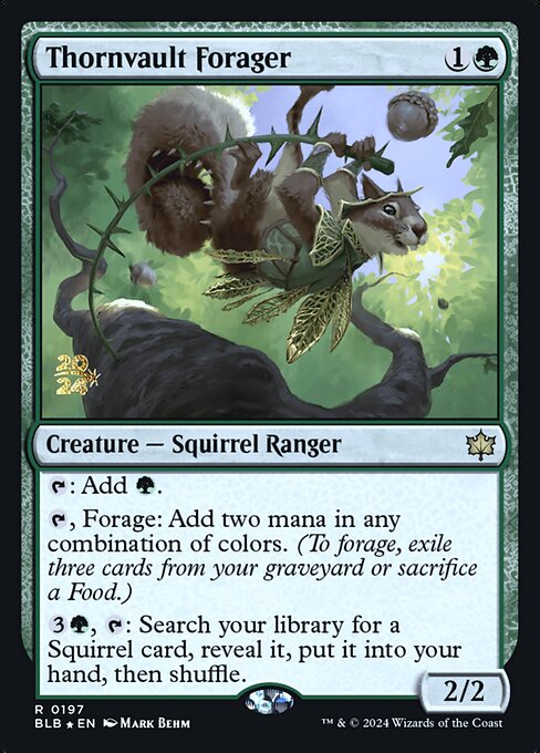 Thornvault Forager (197s) [Bloomburrow Promos]