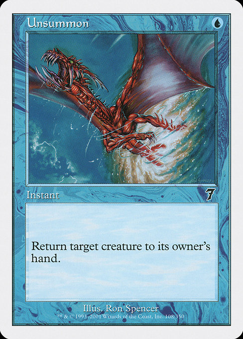 Unsummon (108) [Seventh Edition]