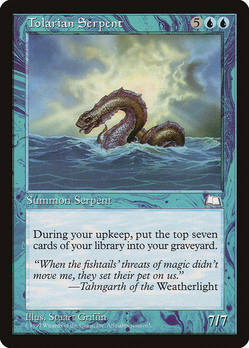 Tolarian Serpent (57) [Weatherlight]