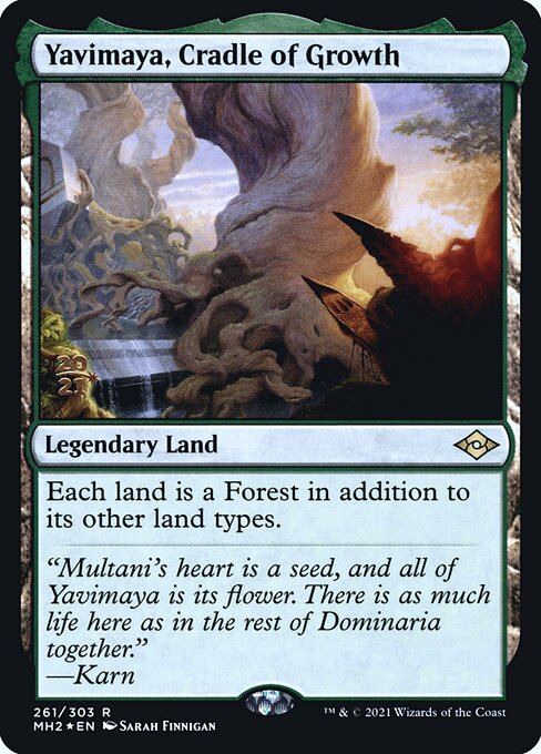 Yavimaya, Cradle of Growth (261s) [Modern Horizons 2 Promos]