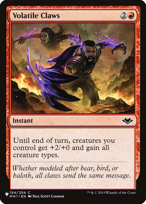 Volatile Claws (MH1-154) [The List]