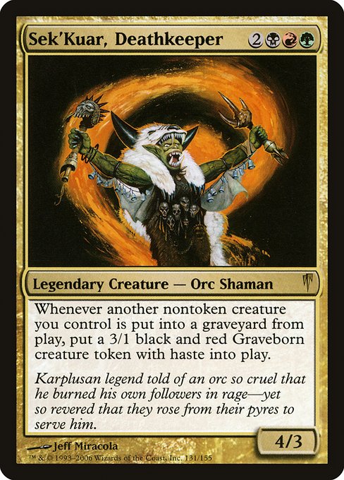 Sek'Kuar, Deathkeeper (131) [Coldsnap]