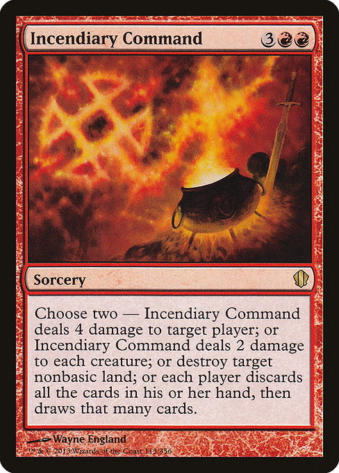 Incendiary Command (113) [Commander 2013]