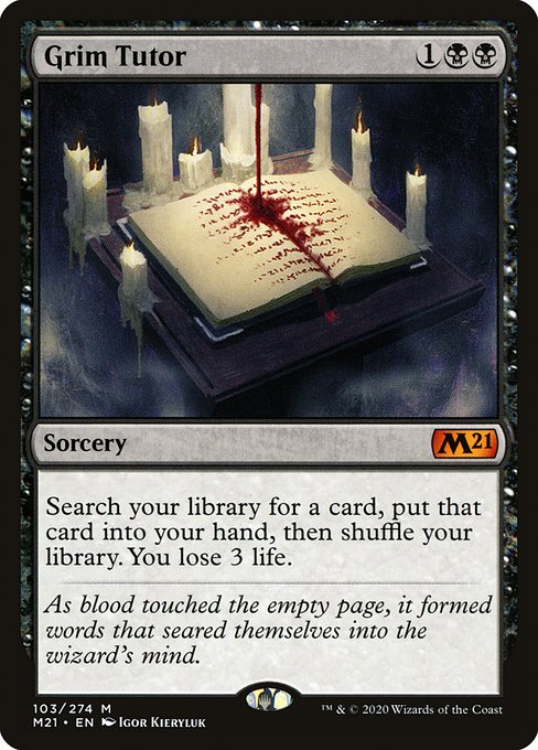 Grim Tutor (103) [Core Set 2021]
