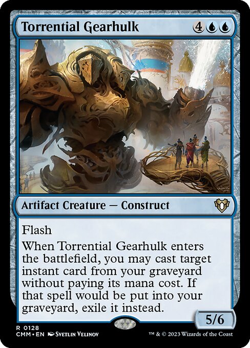 Torrential Gearhulk (128) [Commander Masters]