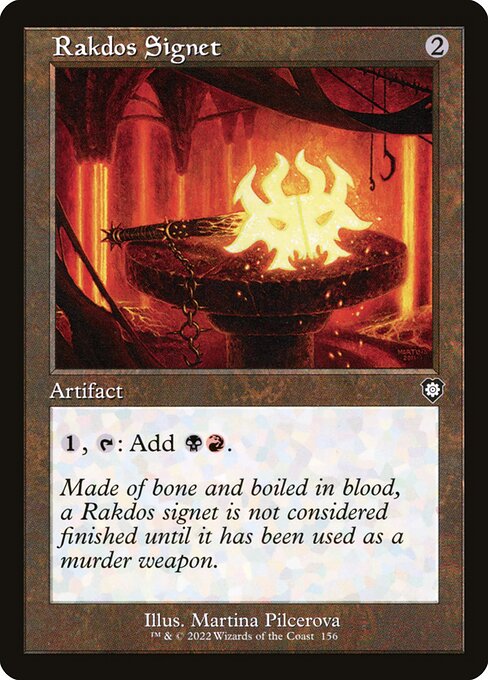 Rakdos Signet (156) [The Brothers' War Commander]