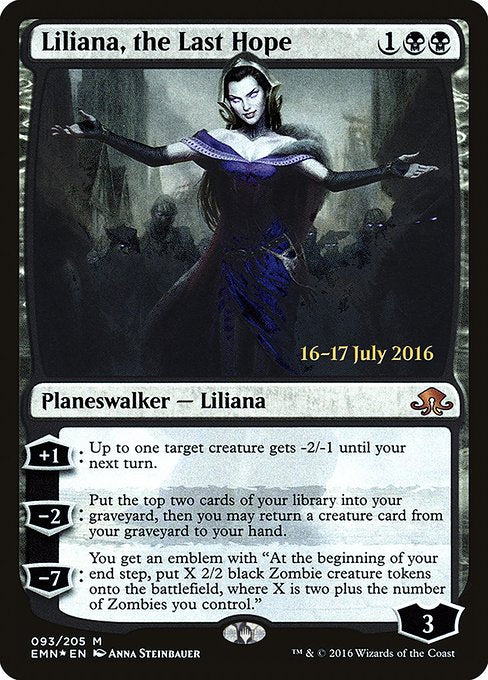 Liliana, the Last Hope (93s) [Eldritch Moon Promos]