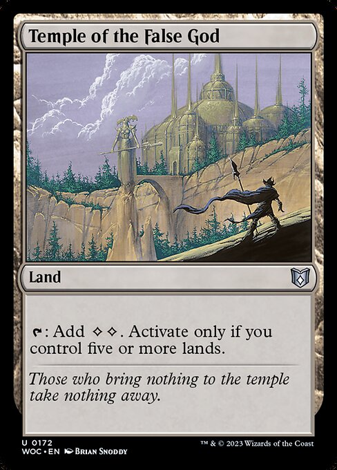 Temple of the False God (172) [Wilds of Eldraine Commander]