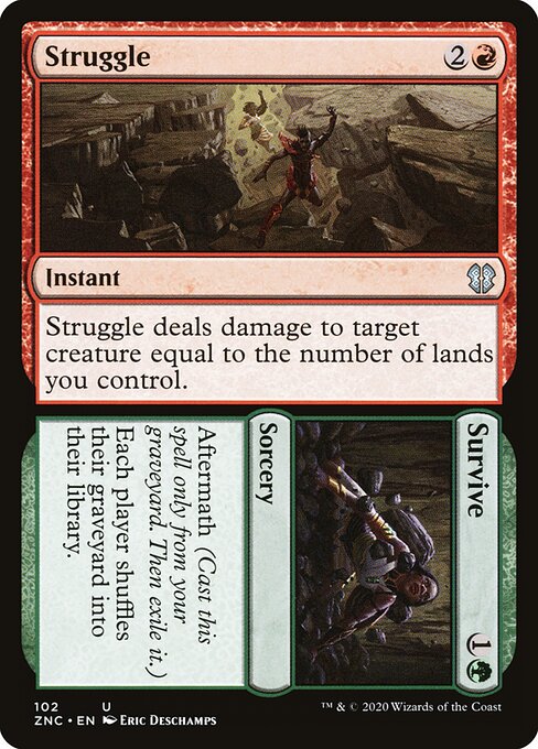Struggle // Survive (102) [Zendikar Rising Commander]