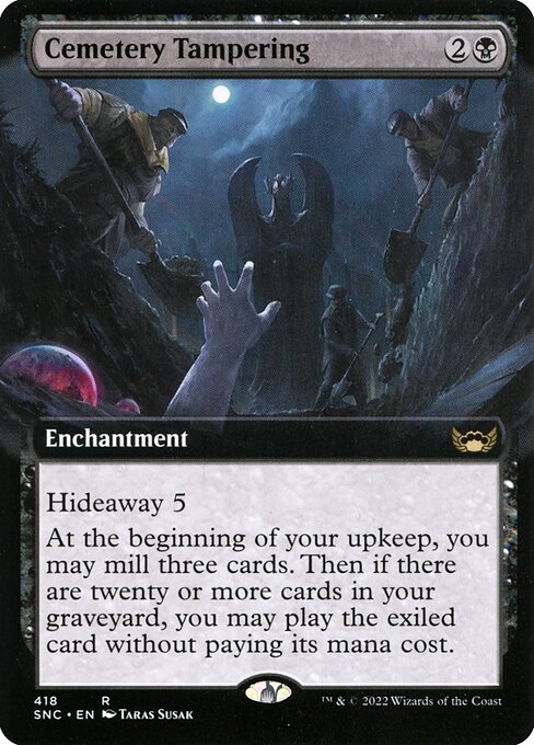 Cemetery Tampering (418) [Streets of New Capenna] [Extended Art]