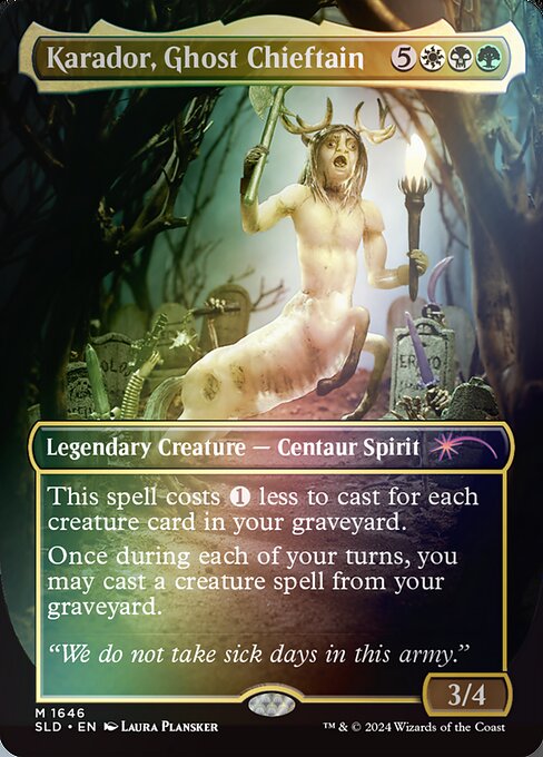 Karador, Ghost Chieftain (1646★) [Secret Lair Drop]