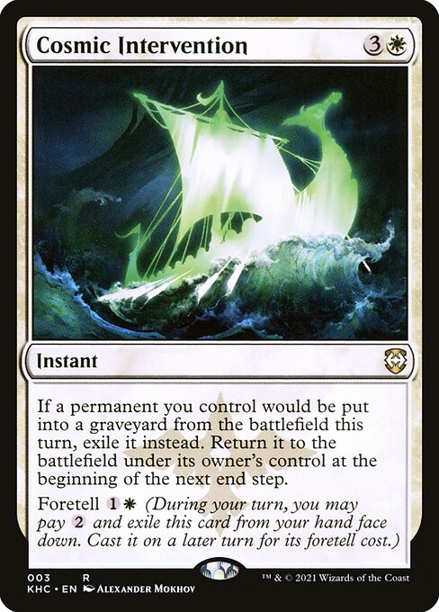 Cosmic Intervention (3) [Kaldheim Commander]