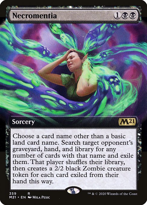 Necromentia (359) [Core Set 2021] [Extended Art]