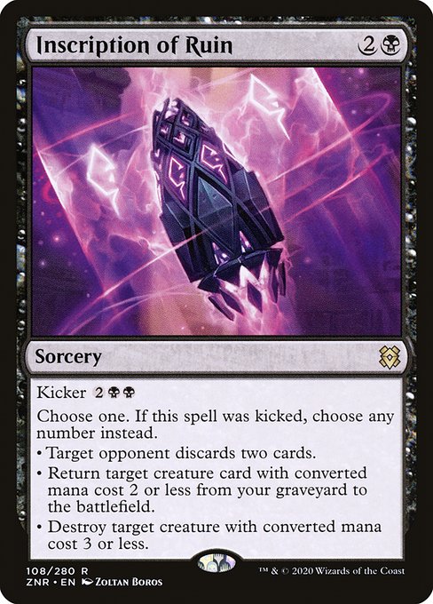 Inscription of Ruin (108) [Zendikar Rising]