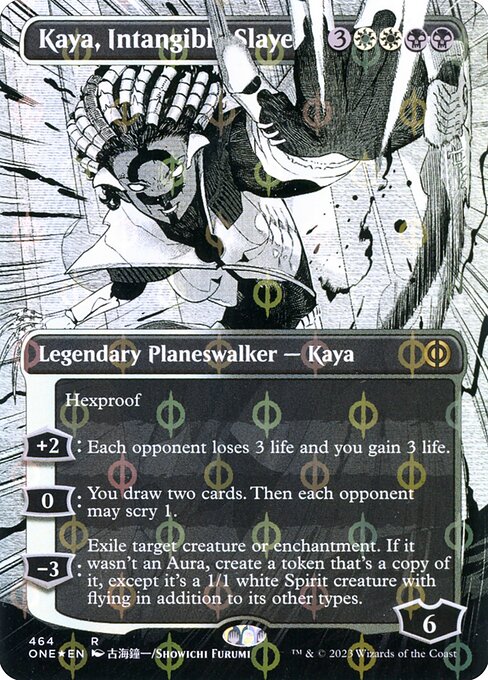 Kaya, Intangible Slayer (464) [Phyrexia: All Will Be One] [Showcase, Borderless]