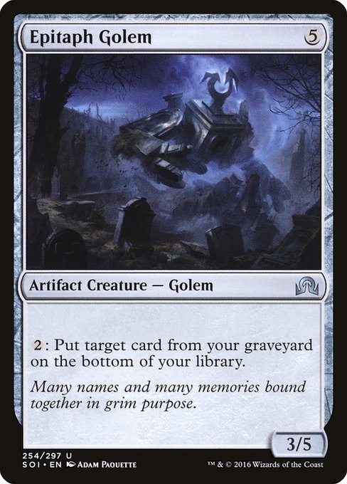 Epitaph Golem (254) [Shadows over Innistrad]