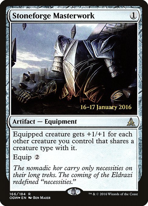 Stoneforge Masterwork (166s) [Oath of the Gatewatch Promos]