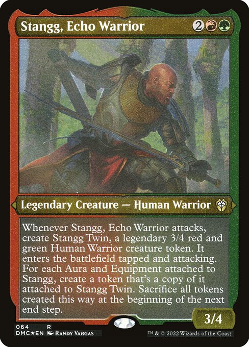 Stangg, Echo Warrior (64) [Dominaria United Commander]