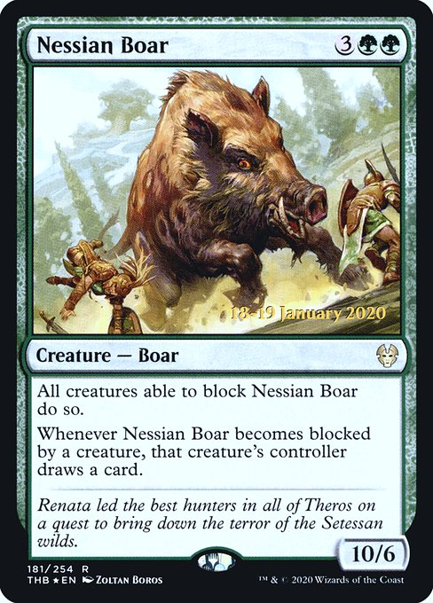 Nessian Boar (181s) [Theros Beyond Death Promos]