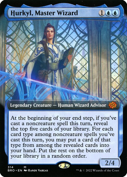 Hurkyl, Master Wizard (314) [The Brothers' War] [Extended Art]