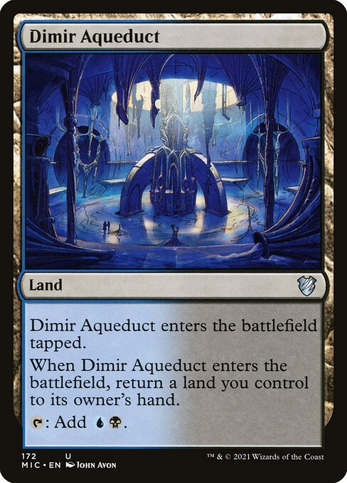 Dimir Aqueduct (172) [Midnight Hunt Commander]