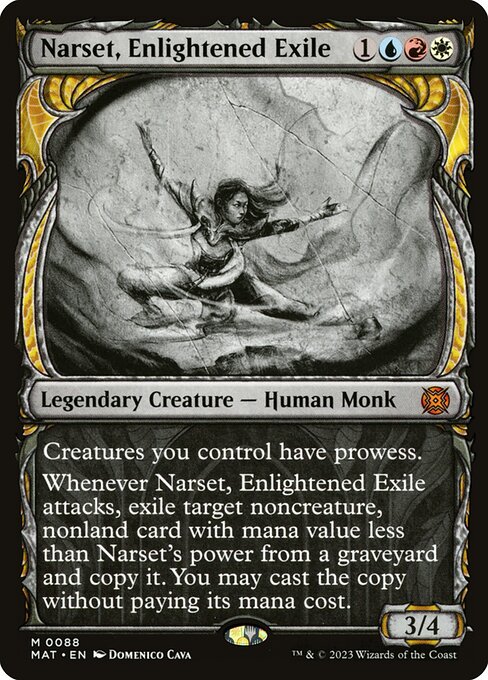 Narset, Enlightened Exile (88) [March of the Machine: The Aftermath] [Showcase]