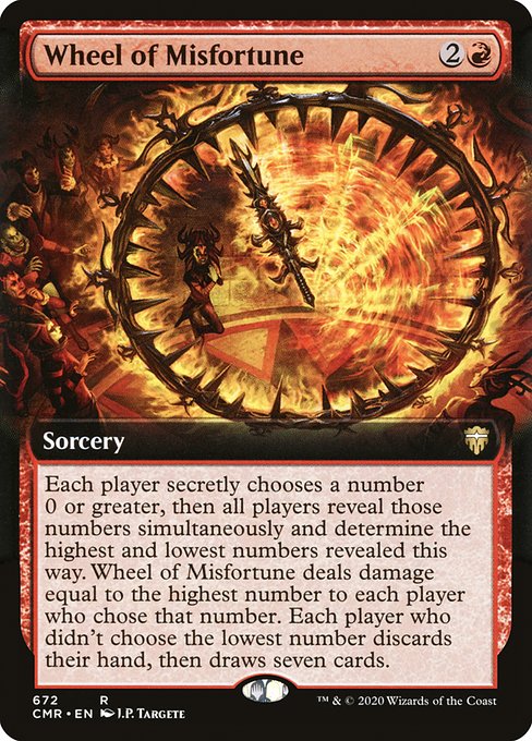 Wheel of Misfortune (672) [Commander Legends] [Extended Art]