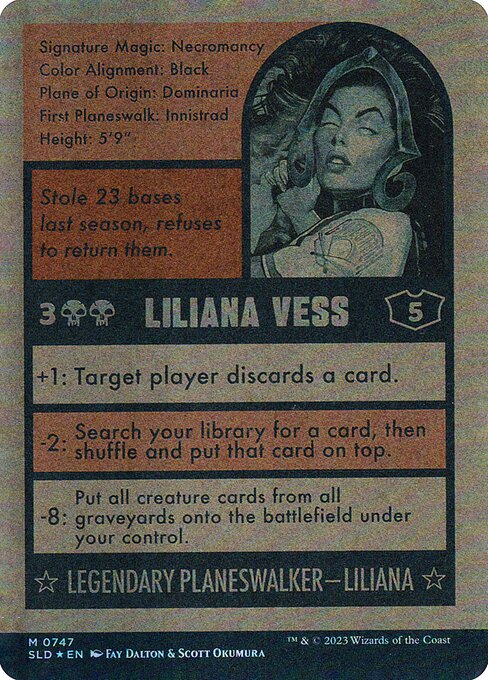 Liliana Vess // Liliana Vess (747) [Secret Lair Drop] [Full Art, Borderless] Reverse