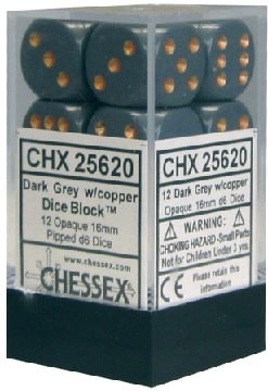 CHX25620 Dark Grey/Copper Opaque 12 D6 image 0
