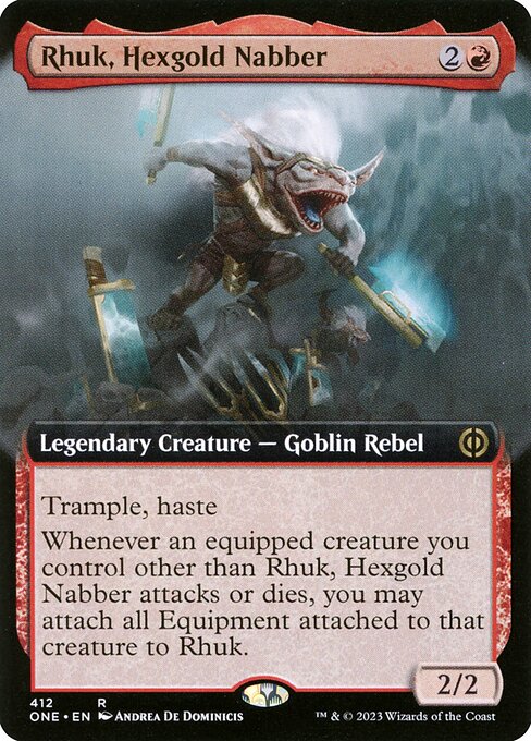 Rhuk, Hexgold Nabber (412) [Phyrexia: All Will Be One] [Extended Art]
